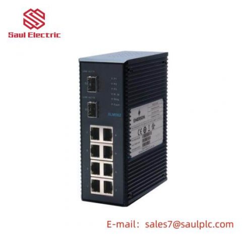 EMERSON IC086SLM082 - 10-Port Managed Switch, High-speed Connectivity for Industrial Control
