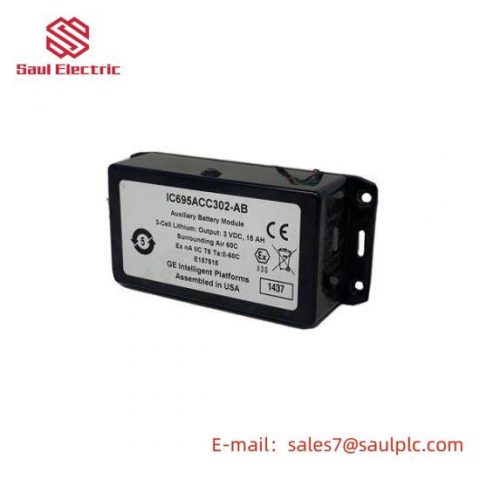 General Electric FANUC IC695ACC302AB Battery Module for Industrial Automation