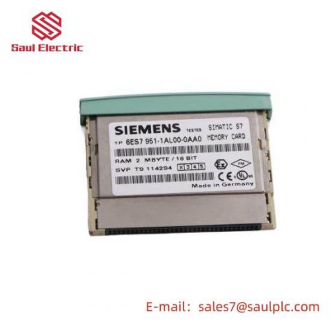 Siemens RAM Memory Card for S7-400, 6ES7951-1AL00-0AA0 - Enhancing Efficiency in Industrial Control Systems