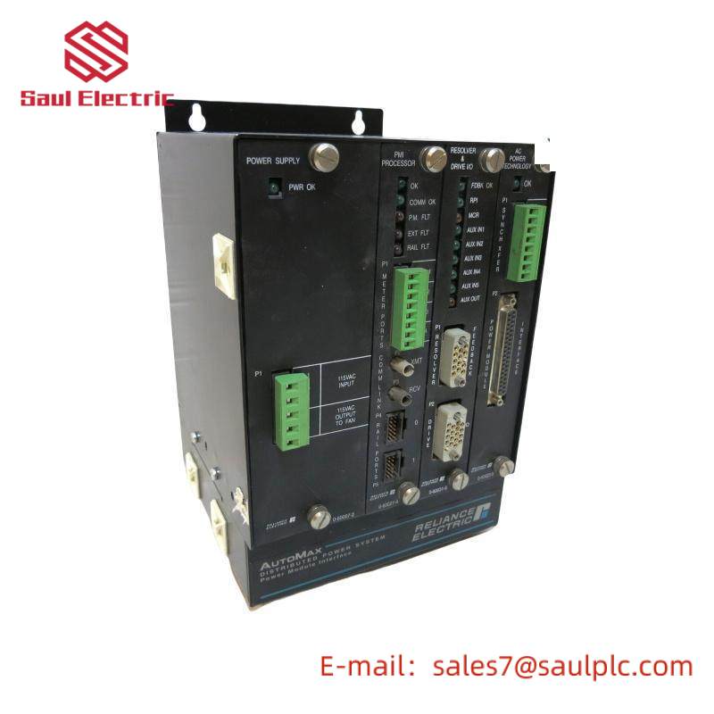reliance_electric_805401-3s_slot_rack_w_cards_power_supply_pmi_processor.jpg Reliance Electric 805401-3S Slot Rack Assembly with Power Supply and PMI Processor