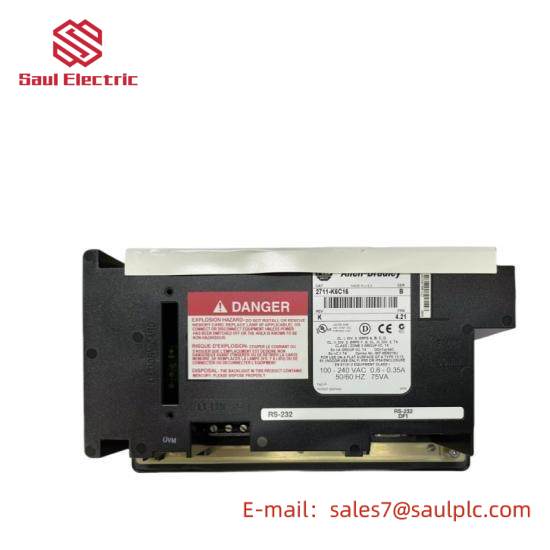 Allen-Bradley 2711-K6C16 PanelView 600 Color Keypad RS-232 (DF1) RS-232 Print AC