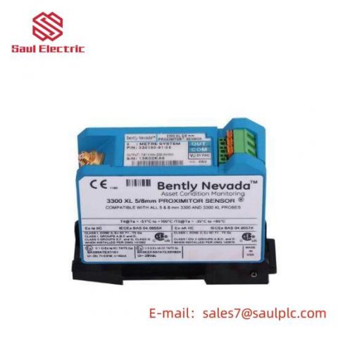 Bently Nevada 3300 XL Proximitor Sensor 330180-91-CN, Industrial Control Solutions