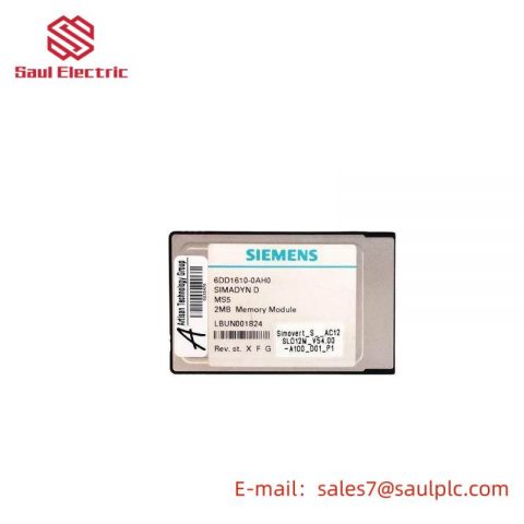 SIEMENS 6DD1610-0AH0: SIMADYN D Memory Submodule - Advanced Control for Industrial Automation
