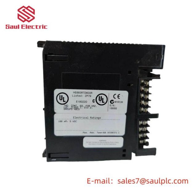 GE HE693RTD600R Input Module - High Performance RTD for Industrial Automation