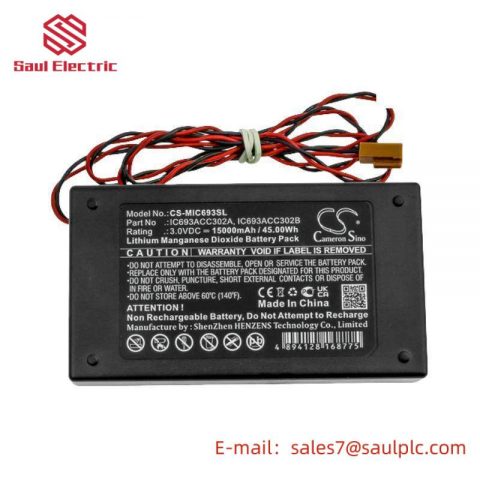 GE IC693ACC302A: Auxiliary Battery Module for Industrial Automation